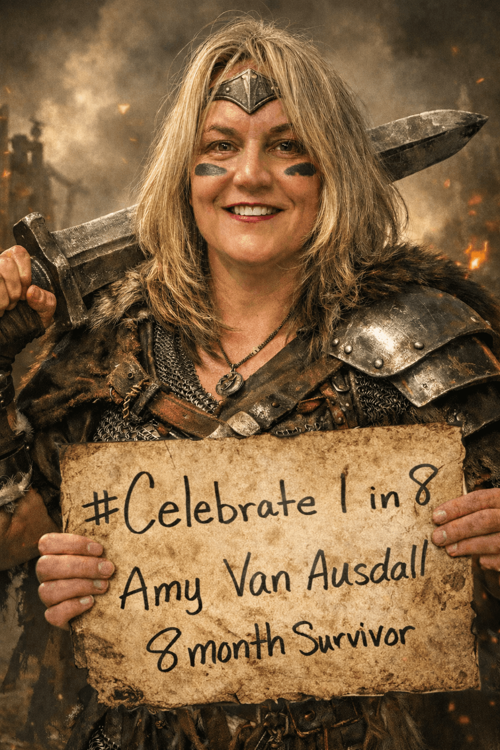 Amy Van Ausdall — 8 month survivor